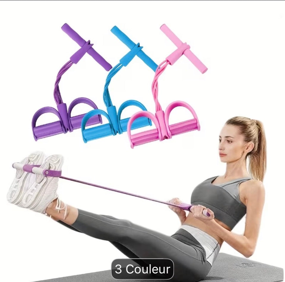 Bande de Résistance laMultifonction avec Pédales – Entraînement Complet à Domicile