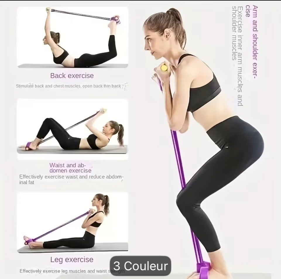 Bande de Résistance laMultifonction avec Pédales – Entraînement Complet à Domicile