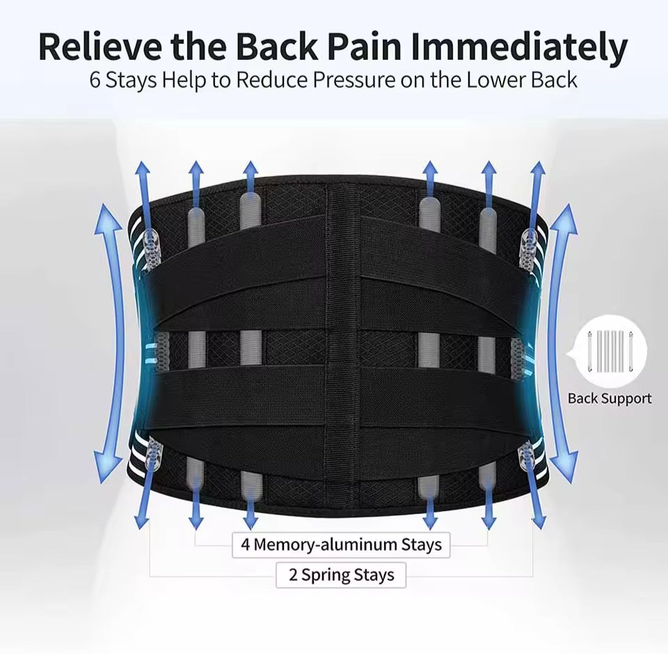 Zolarie™ | Ceinture Lombaire de Soutien Réglable – Confort et Soulagement du Dos